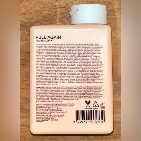 Kevin.Murphy Full Again Repairing Thickening Lotion 150ml - Picture 3 of 3